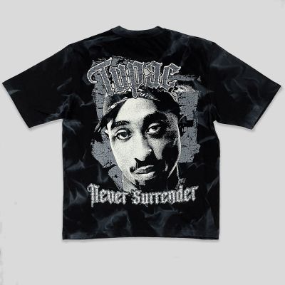 Oversized Never Surrender Tupac Hip Hop Music Tshirt In India by Silly Punter