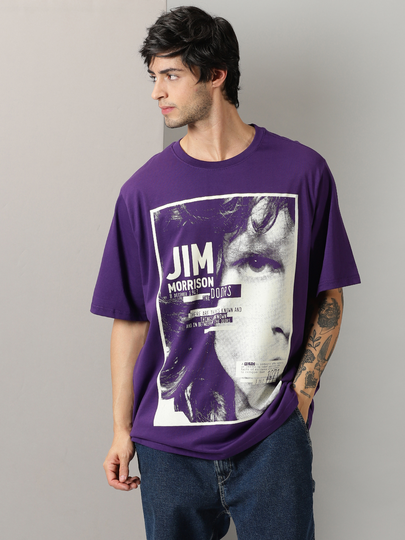 Oversized Jim Morrison The Doors Music Tshirt In India By Silly Punter