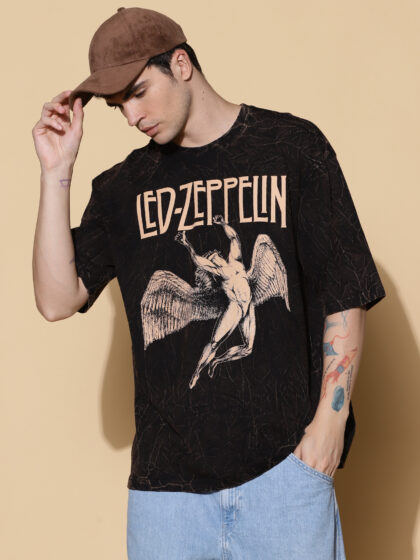 Oversized Icarus Led Zeppelin Music Tshirt In India By Silly Punter