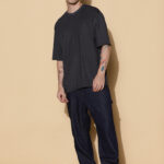 Oversized Acro melange Essential Half Sleeves Tshirt In India by Silly Punter