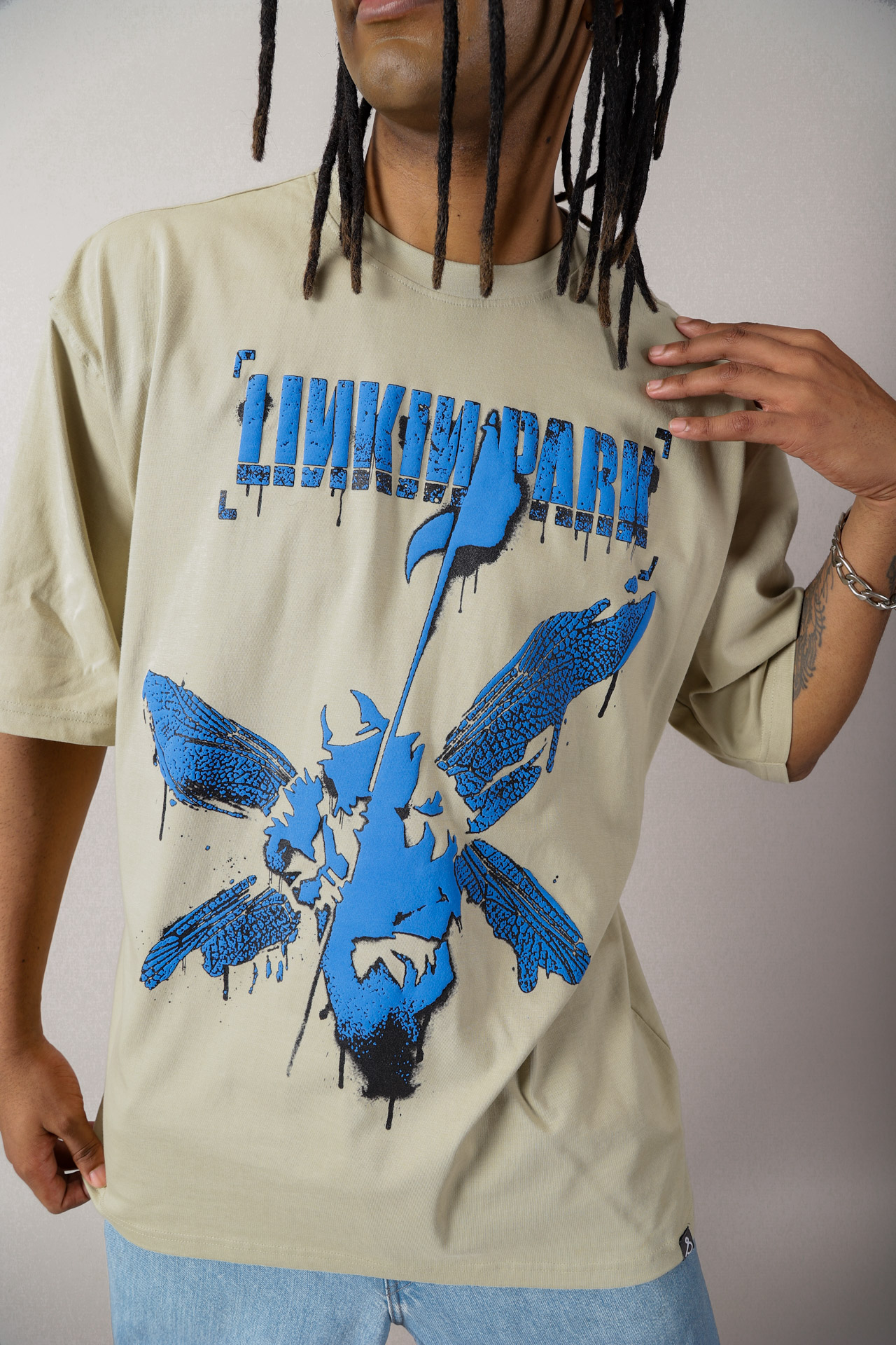 Oversized LP Hybrid Theory Linkin Park Music Band Tshirt In India By Silly Punter