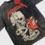 Oversized Heart Explosive Metallica Music Band Tshirt In India by silly Punter