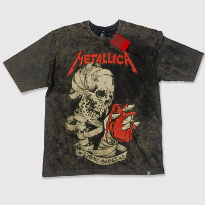 Oversized Heart Explosive Metallica Music Band Tshirt In India by silly Punter