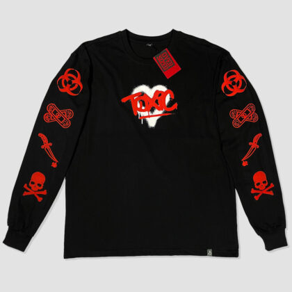 Oversized Toxic Love Full Sleeves Tshirt In India by Silly Punter