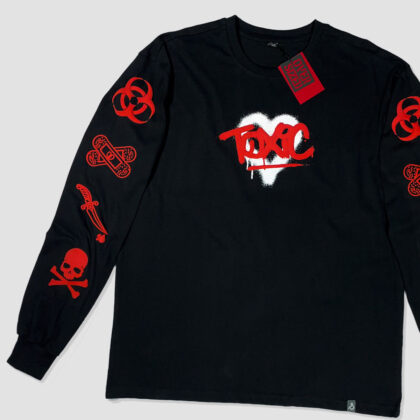 Oversized Toxic Love Full Sleeves Tshirt In India by Silly Punter