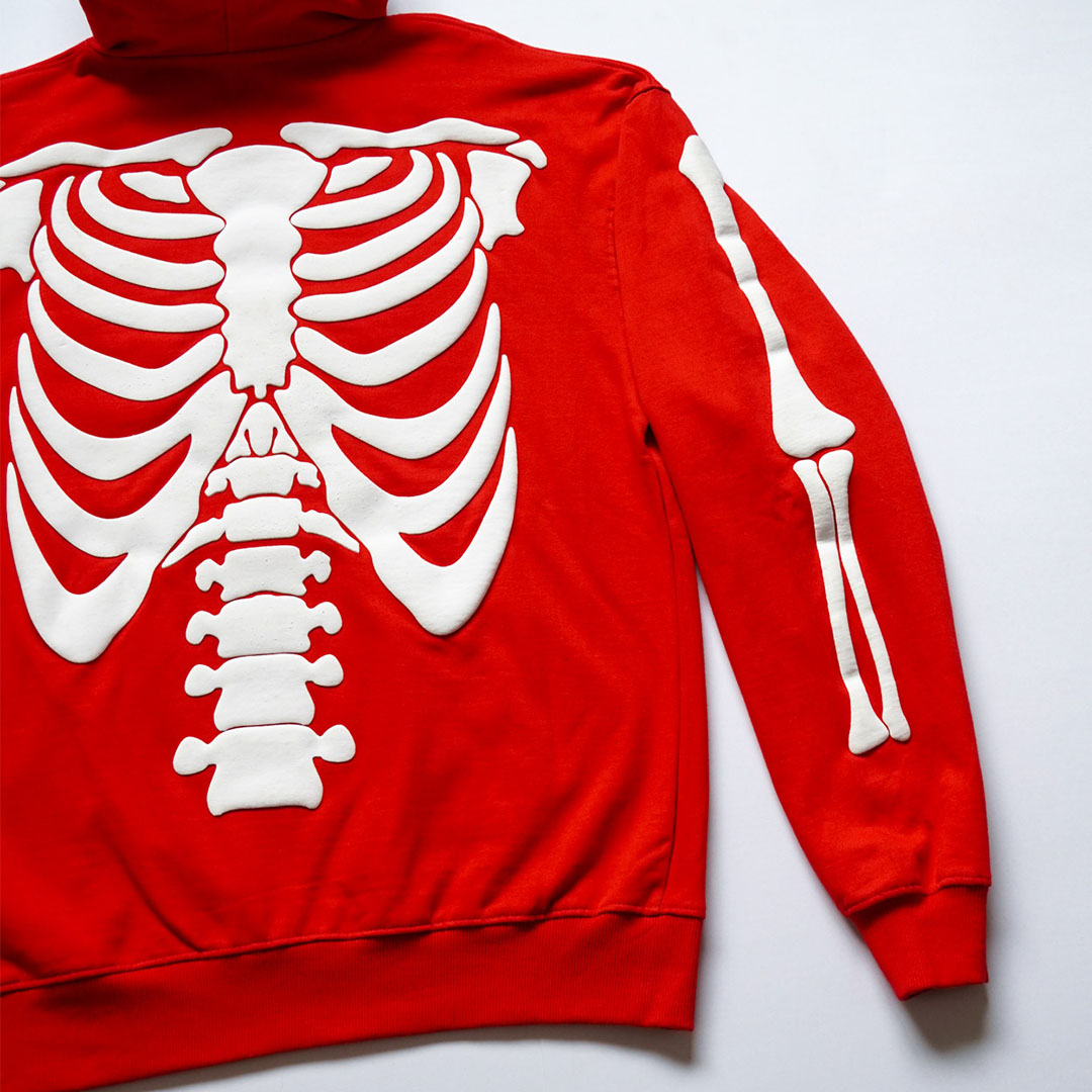 Oversized BUILT FROM BONES Red - Image 3