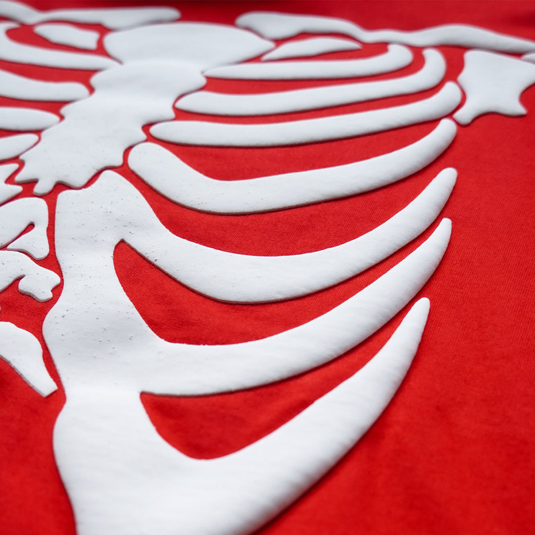 Oversized BUILT FROM BONES Red - Image 2